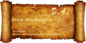 Dora Antonietta névjegykártya